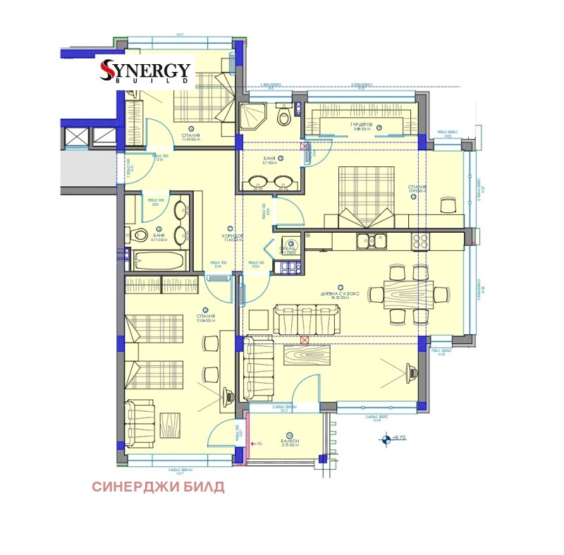 Продава  4-стаен град София , Манастирски ливади , 153 кв.м | 73752391 - изображение [3]