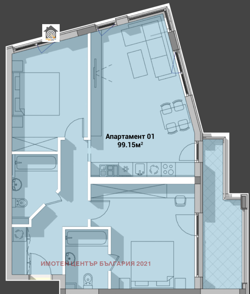 Продава  3-стаен град София , Полигона , 116 кв.м | 71260991 - изображение [2]