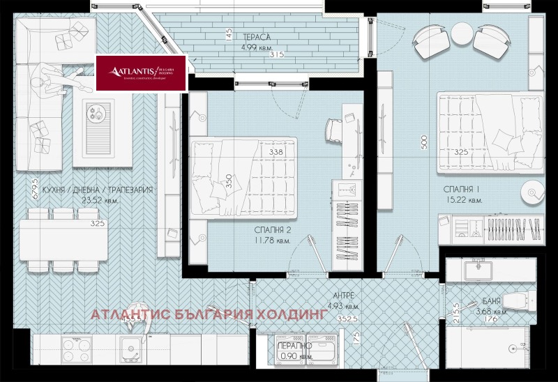 For Sale  2 bedroom Sofia , Lyulin 5 , 89 sq.m | 18363302