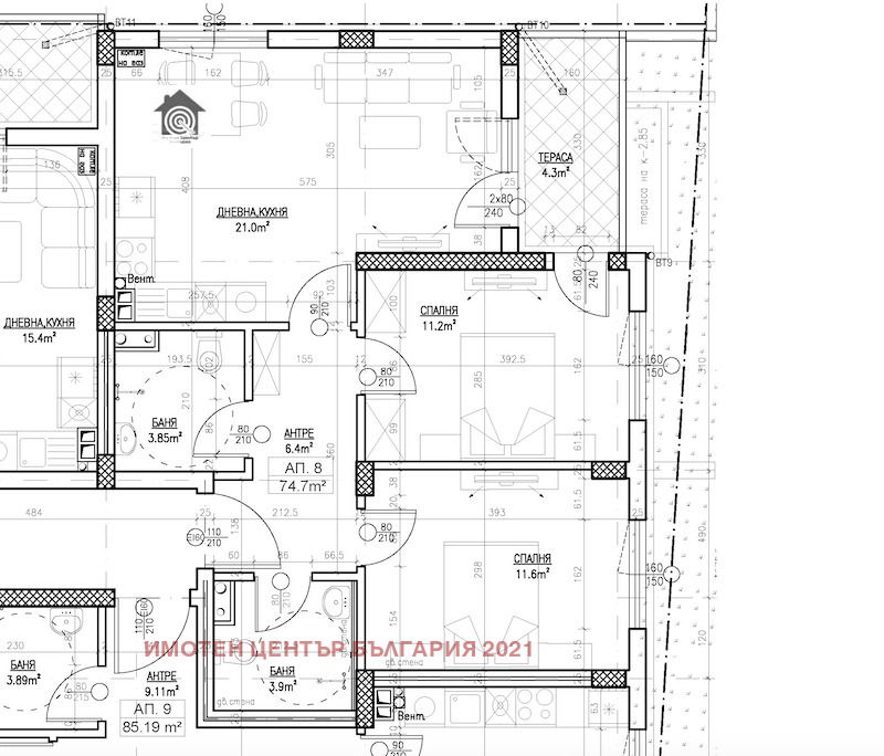 À venda  2 quartos Sofia , Karpuzica , 93 m² | 77791396 - imagem [2]