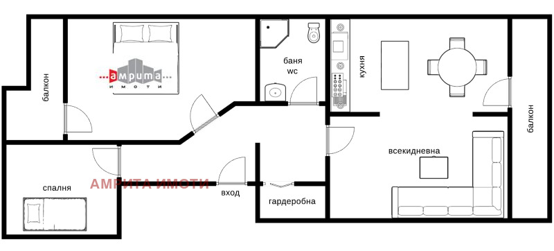 Продава 3-СТАЕН, гр. София, Стрелбище, снимка 16 - Апартаменти - 51918002
