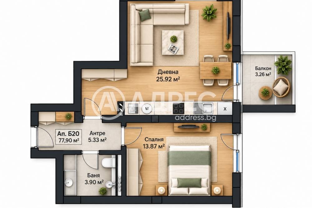 Продава 2-СТАЕН, гр. София, Малинова долина, снимка 2 - Апартаменти - 56737855