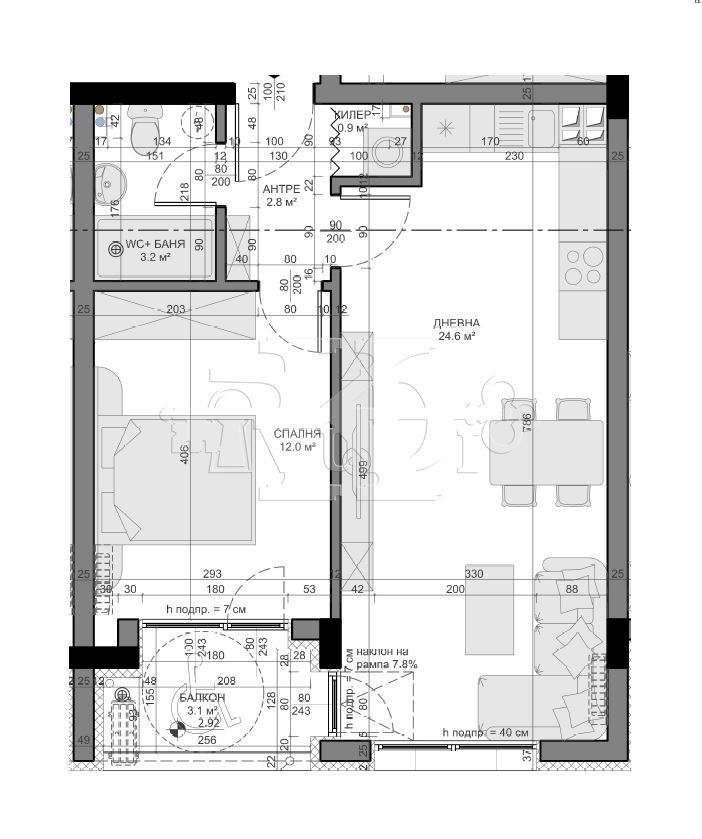 Te koop  1 slaapkamer Varna , Vladislav Varnentsjik 1 , 65 m² | 42856115 - afbeelding [2]