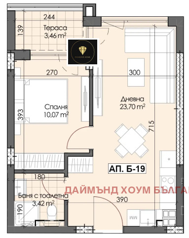 Продава 2-СТАЕН, гр. Пловдив, Гагарин, снимка 2 - Апартаменти - 55883573