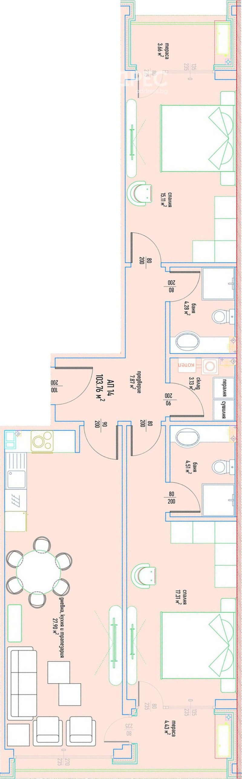 Продава  3-стаен град София , Малинова долина , 126 кв.м | 50933609 - изображение [5]