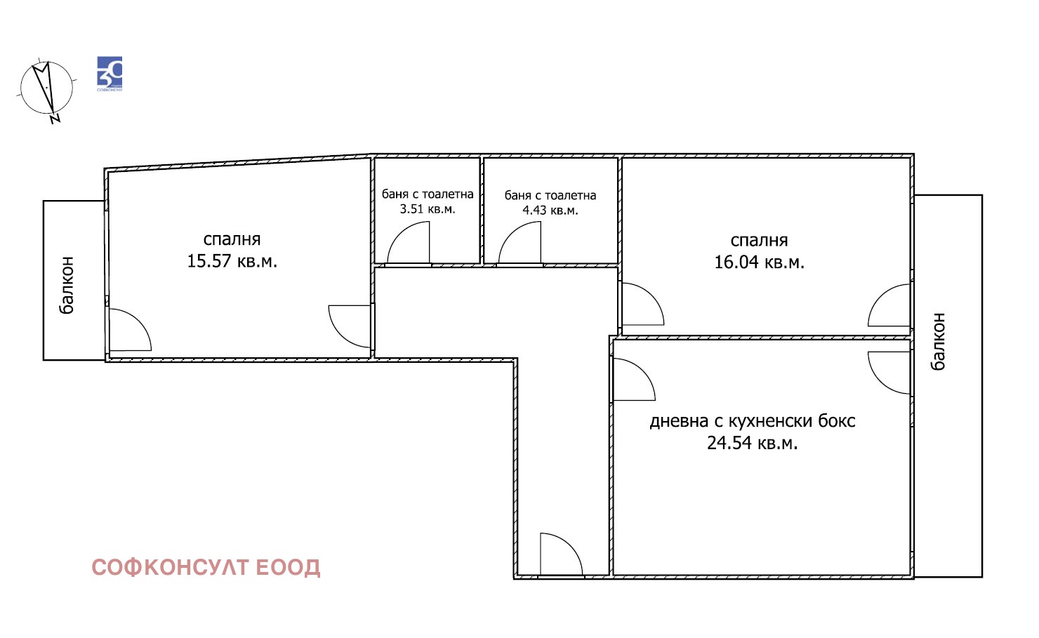 Продава 3-СТАЕН, гр. София, Оборище, снимка 15 - Апартаменти - 54791273