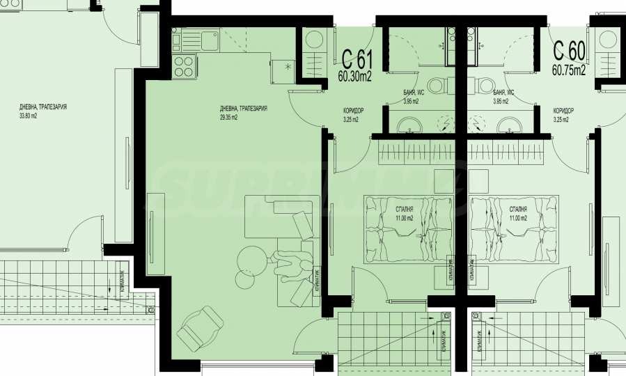 Продава 2-СТАЕН, гр. Пловдив, Христо Смирненски, снимка 2 - Апартаменти - 54064076