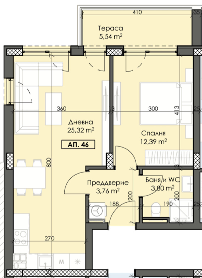 Til salgs  1 soverom Plovdiv , Trakija , 73 kvm | 35129265 - bilde [5]