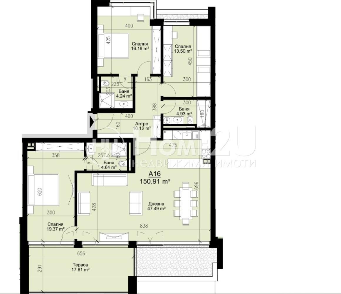 Продава 4-СТАЕН, гр. Варна, Бриз