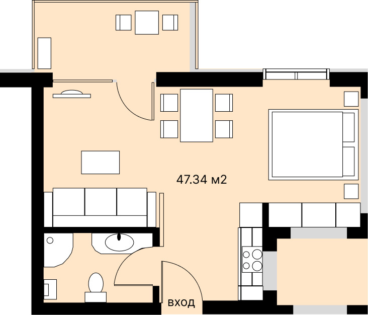 Продава 1-СТАЕН, к.к. Слънчев бряг, област Бургас, снимка 3 - Апартаменти - 52670522