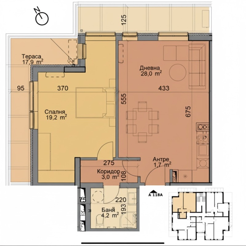 Продава 2-СТАЕН, град София, Модерно предградие • 138099 € • 44112132 — Holmes.bg