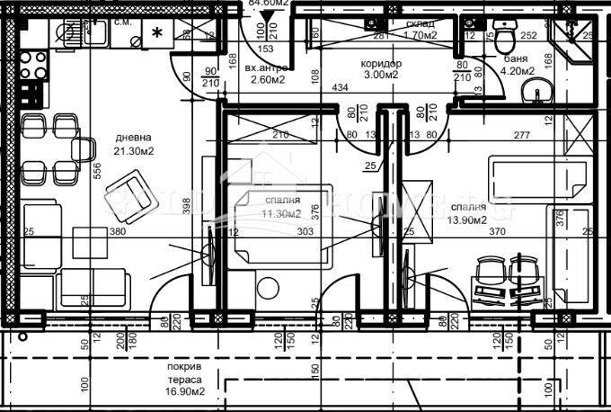 Продава 3-СТАЕН, гр. Пловдив, Беломорски, снимка 3 - Aпартаменти - 48686646