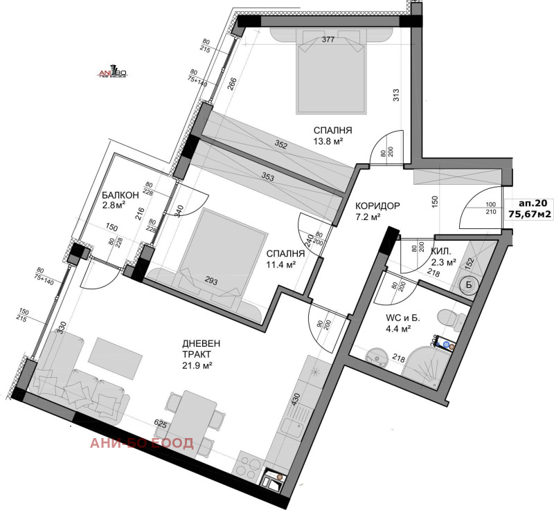 Продава  3-стаен град Варна , Владислав Варненчик 1 , 87 кв.м | 57434351 - изображение [2]