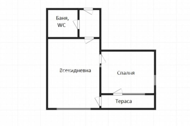 Myytävänä  1 makuuhuone Burgasin alue , Pomorie , 56 neliömetriä | 63107828 - kuva [4]