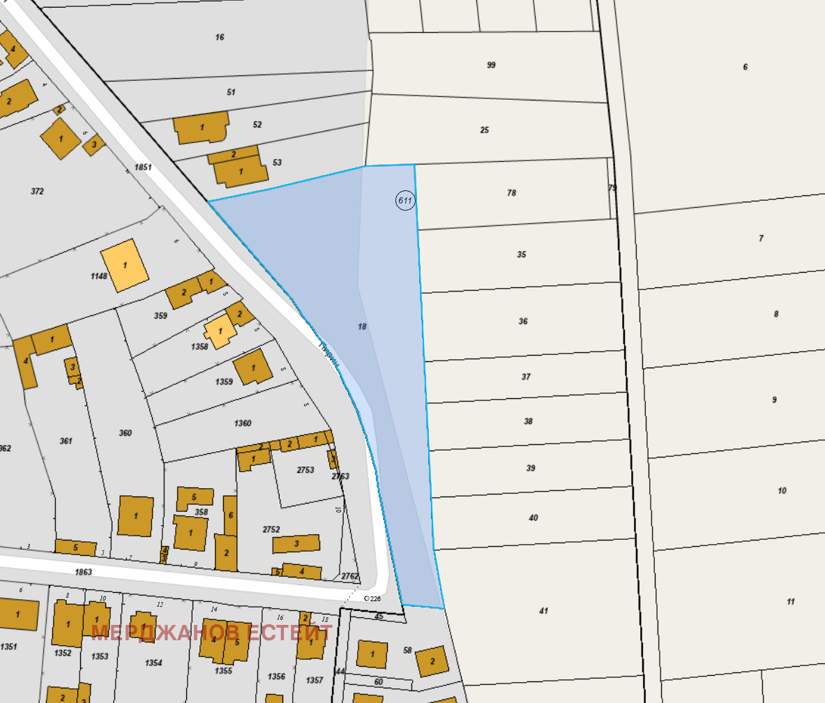 Продава ПАРЦЕЛ, с. Труд, област Пловдив