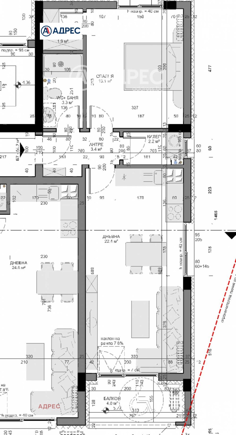 Na prodej  1 ložnice Varna , Vladislav Varnenčik 1 , 76 m2 | 28955182 - obraz [4]