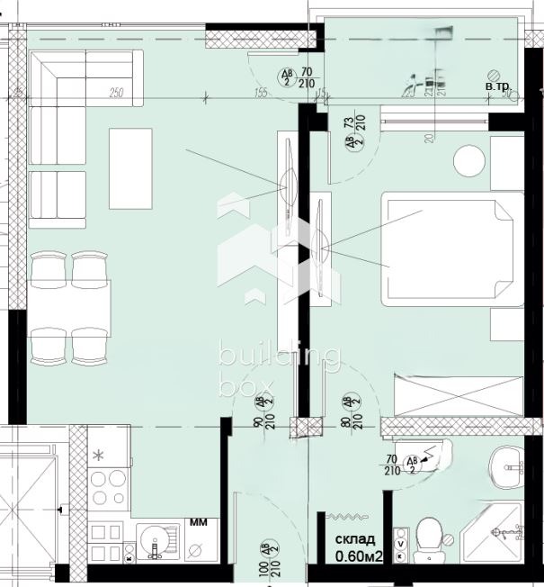 Продава 2-СТАЕН, гр. Пловдив, Остромила, снимка 9 - Апартаменти - 52751991