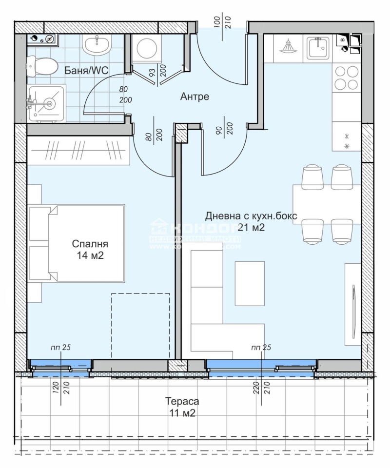 For Sale  1 bedroom Plovdiv , Ostromila , 68 sq.m | 21719050 - image [5]