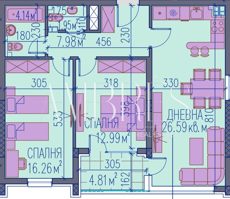Продава 3-СТАЕН, гр. Пловдив, Каменица 2, снимка 2 - Апартаменти - 54329625