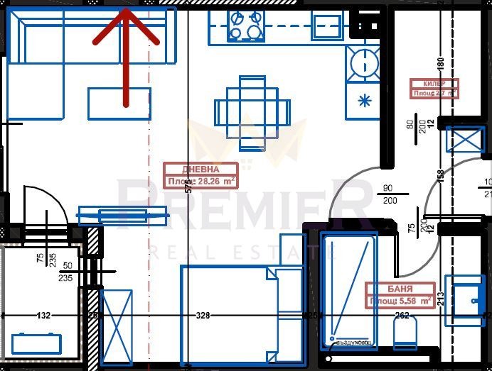 Satılık  Stüdyo Varna , Vladislav Varnençik 1 , 58 metrekare | 36324170 - görüntü [8]