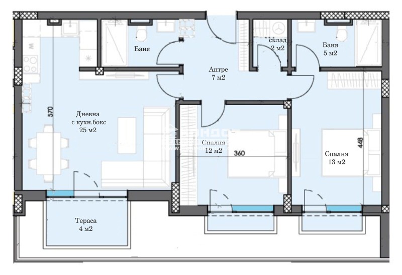 Na prodej  2 ložnice Plovdiv , Trakija , 118 m2 | 35415864 - obraz [5]