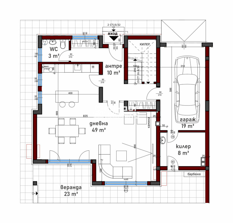 Продава КЪЩА, гр. Пловдив, Беломорски, снимка 16 - Къщи - 51530980