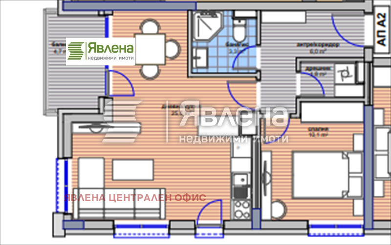 Zu verkaufen  1 Schlafzimmer Sofia , Malinowa dolina , 79 qm | 48840536 - Bild [4]