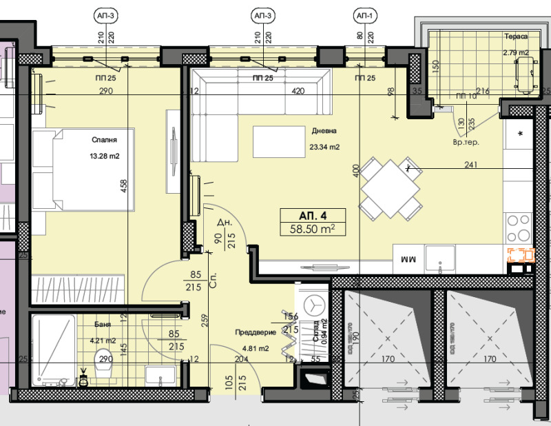 Продава  2-стаен град Пловдив , Кършияка , 70 кв.м | 62248057