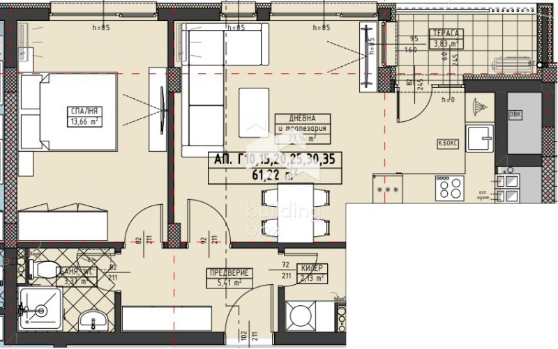 Продава 2-СТАЕН, гр. Пловдив, Христо Смирненски, снимка 1 - Aпартаменти - 48065070