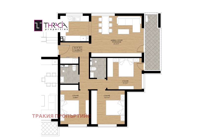 Продава 4-СТАЕН, гр. София, Горубляне, снимка 3 - Апартаменти - 52638840