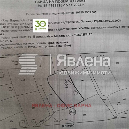 Eladó  Cselekmény Varna , m-t Salzica , 1057 négyzetméter | 89284737 - kép [2]