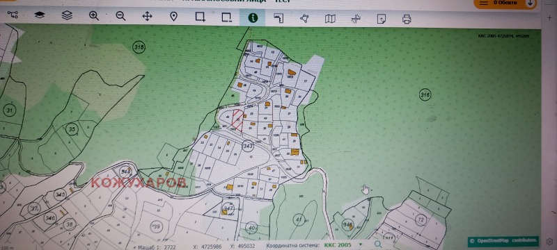Till salu  Komplott region Stara Zagora , Enina , 1250 kvm | 92506372