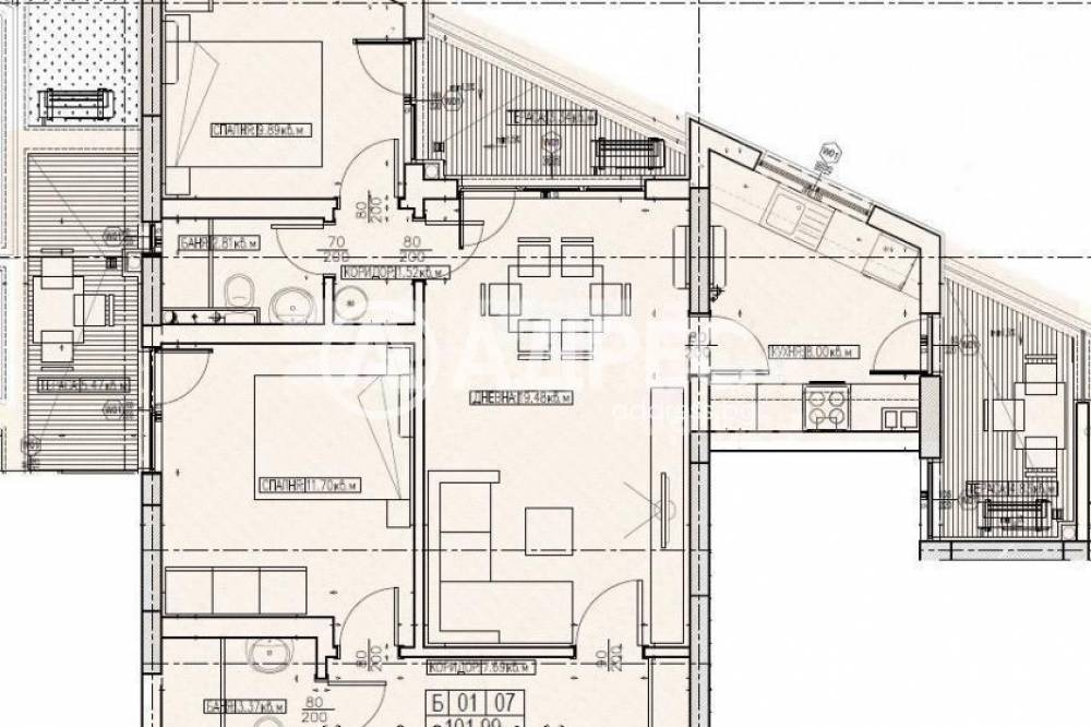 Продава 3-СТАЕН, гр. Варна, Цветен квартал, снимка 4 - Апартаменти - 55084680