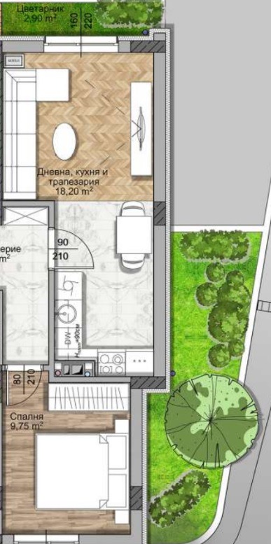 Продава 2-СТАЕН, гр. София, Овча купел, снимка 4 - Апартаменти - 54406436
