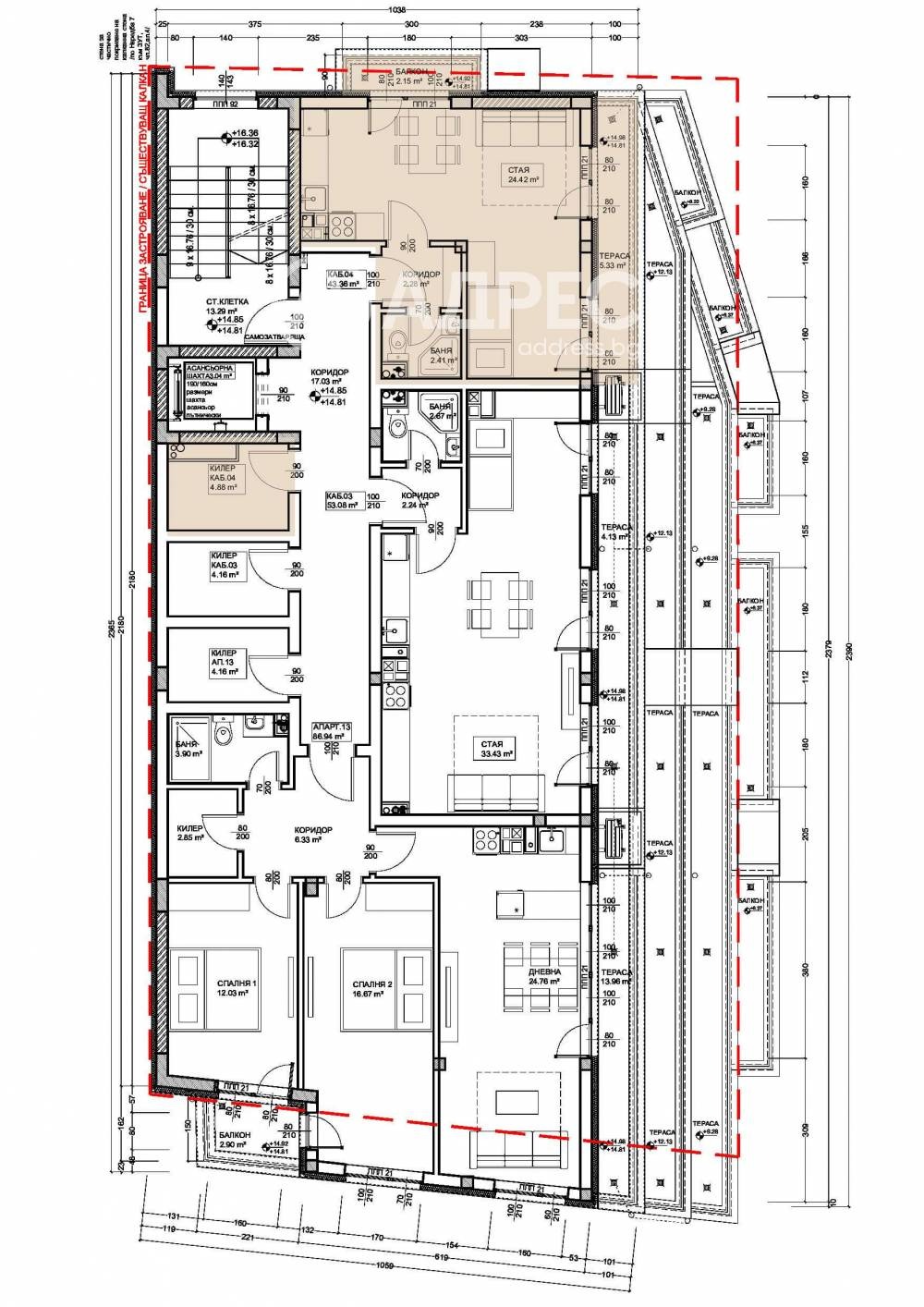 Продава 1-СТАЕН, гр. Варна, Левски 1, снимка 4 - Апартаменти - 55120215