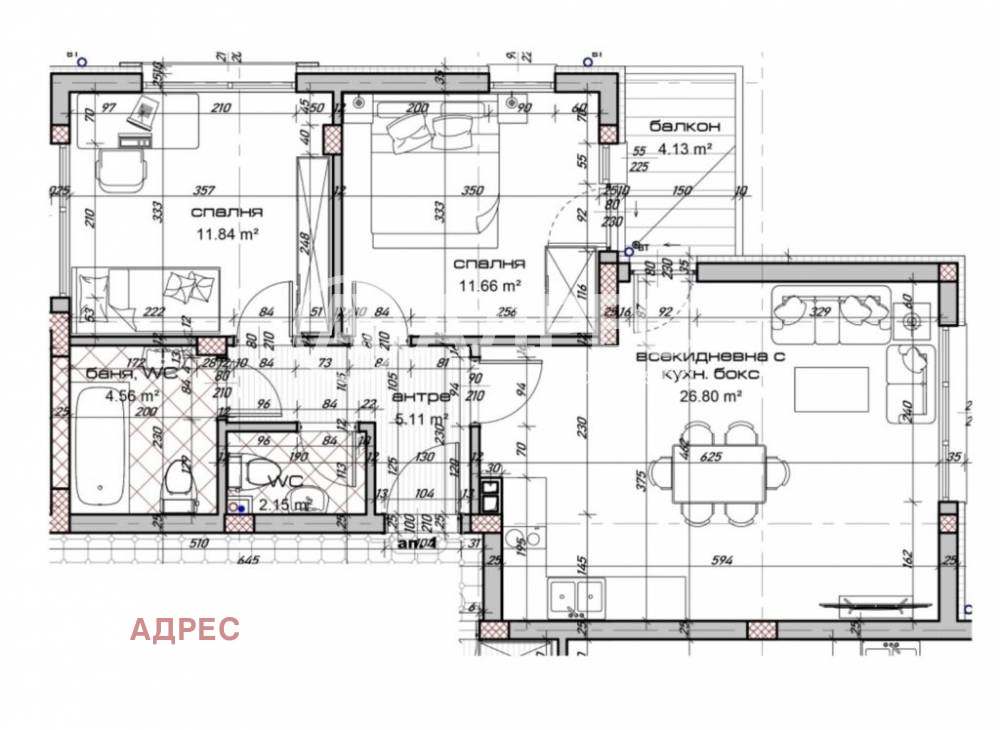 Продава 3-СТАЕН, гр. Варна, Виница, снимка 3 - Апартаменти - 54330084