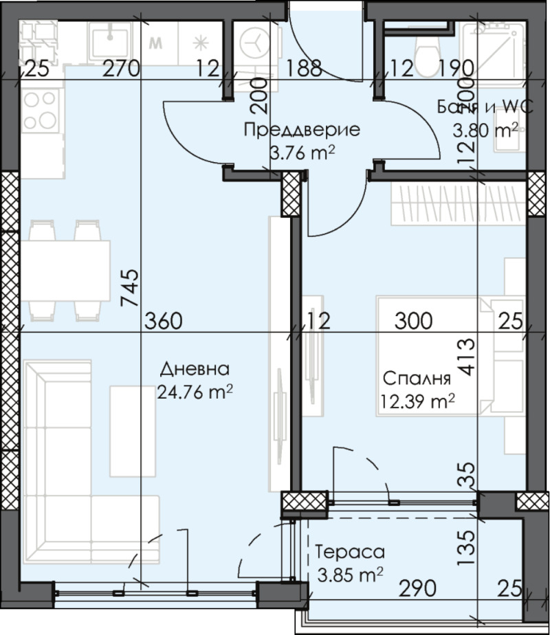 Продава 2-СТАЕН, гр. Пловдив, Тракия, снимка 2 - Aпартаменти - 48786688