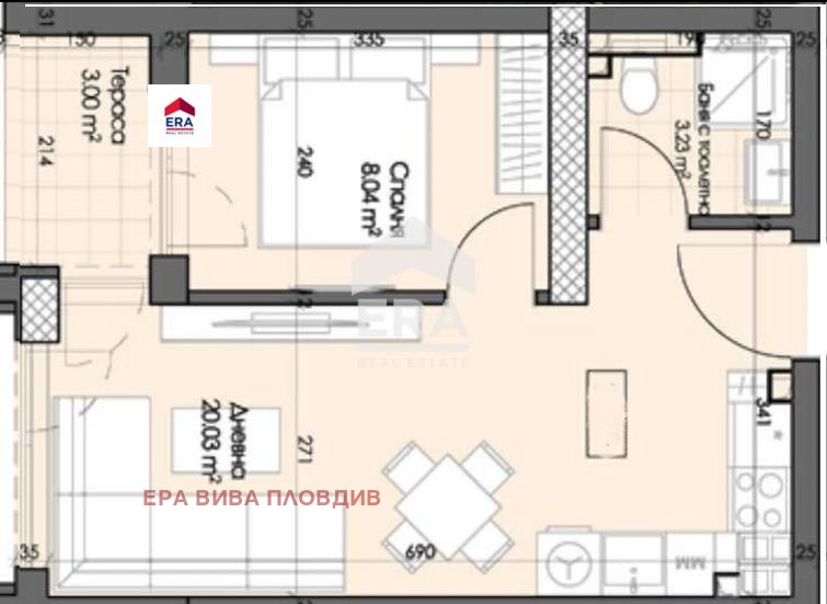 Te koop  1 slaapkamer Plovdiv , Gagarin , 51 m² | 74173436 - afbeelding [2]