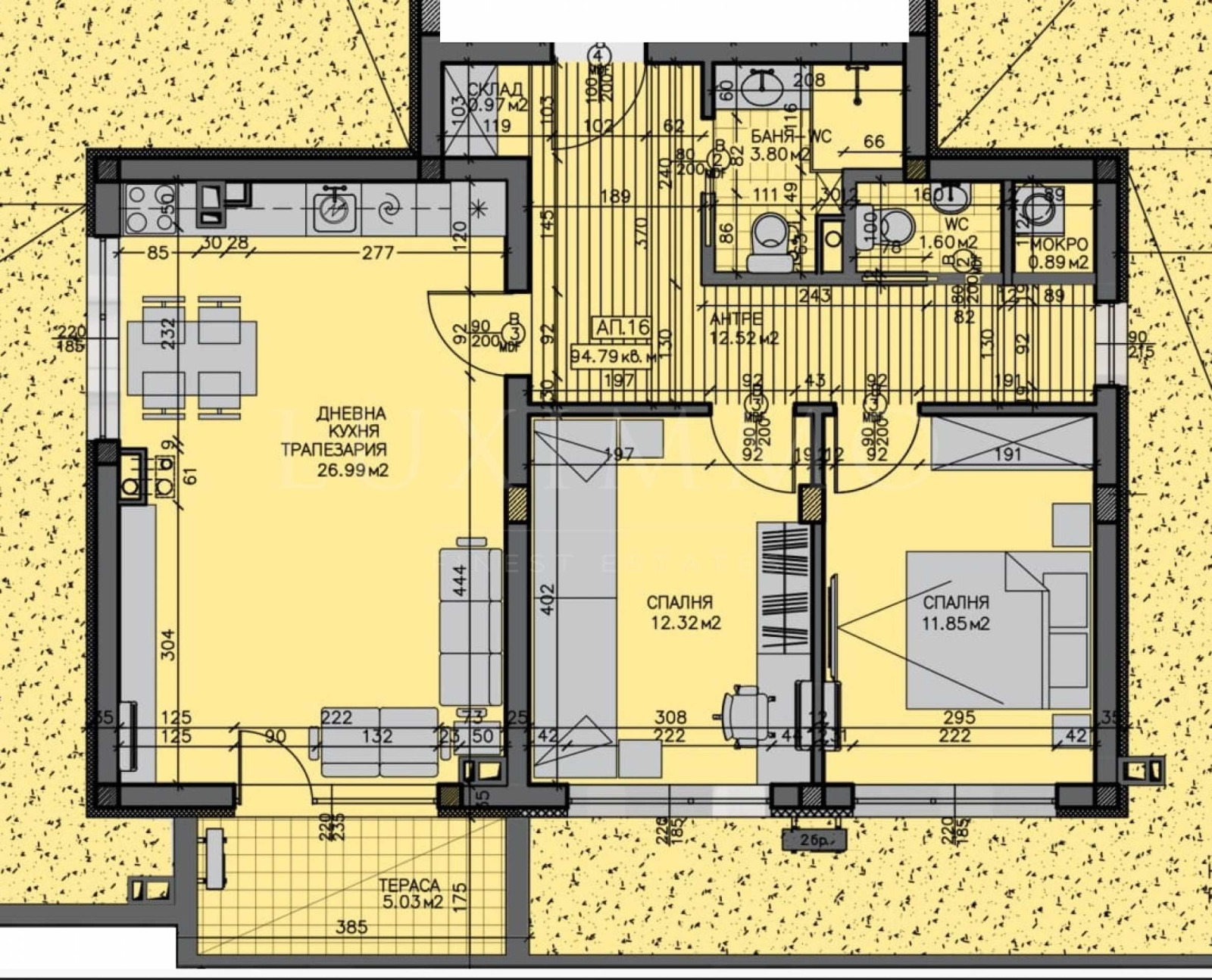 Продава 3-СТАЕН, гр. Бургас, Зорница, снимка 3 - Апартаменти - 55190987