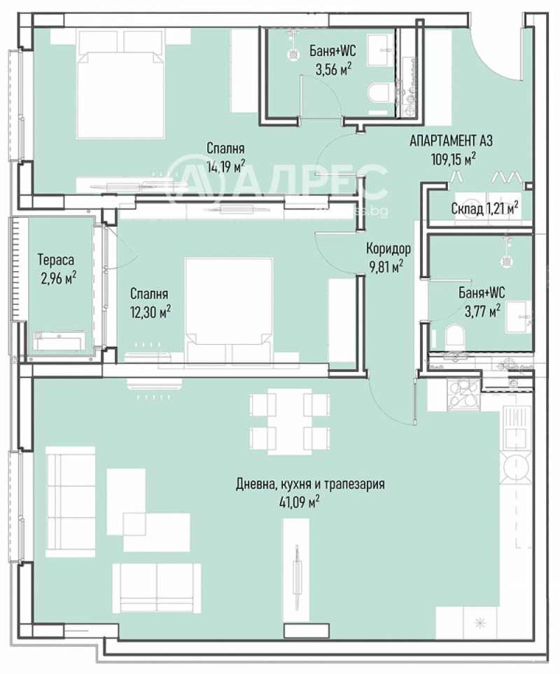 Te koop  2 slaapkamers Sofia , Mladost 4 , 135 m² | 22014187 - afbeelding [4]