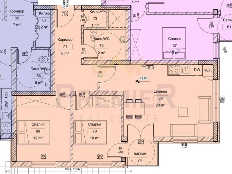 Продава 3-СТАЕН, гр. Варна, Виница, снимка 2 - Апартаменти - 53518424
