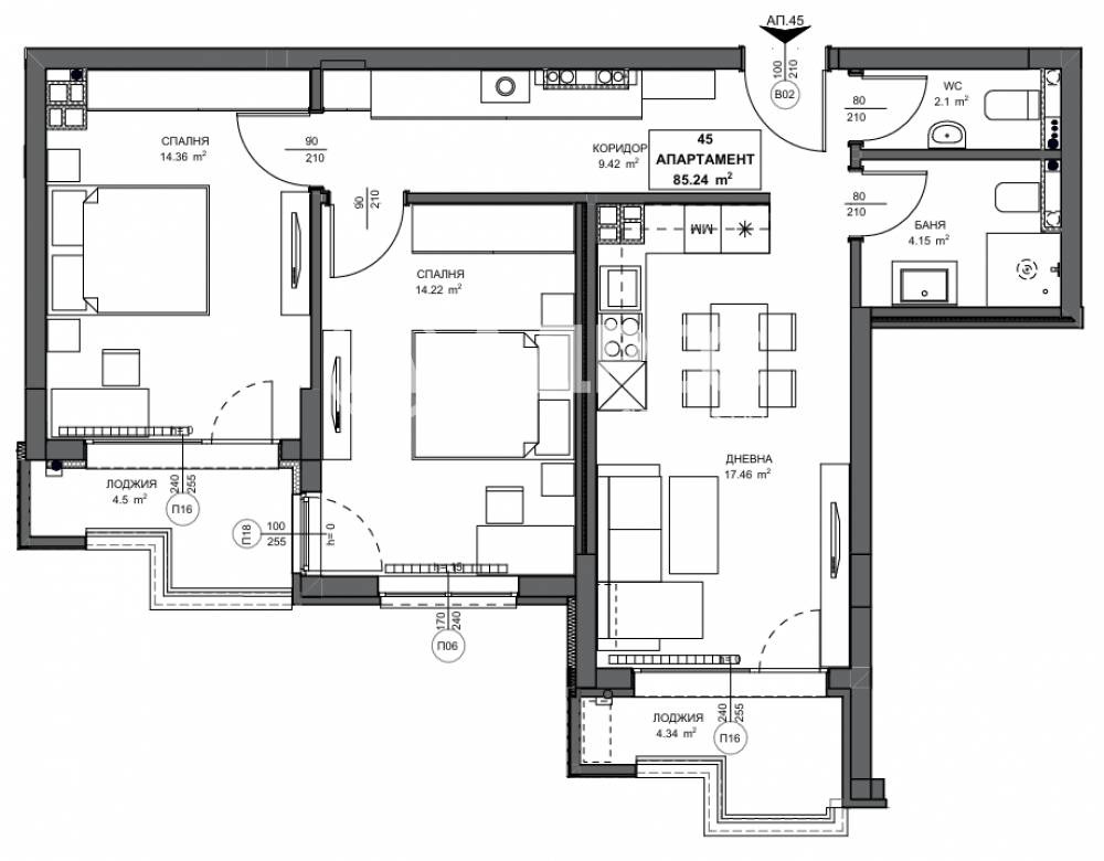 Продава 3-СТАЕН, гр. София, Обеля 2, снимка 4 - Апартаменти - 54074669