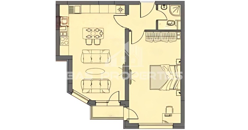 Продава  2-стаен, град София, Левски В •  123 999 € • ID 20689670 — holmes.bg - [1] 