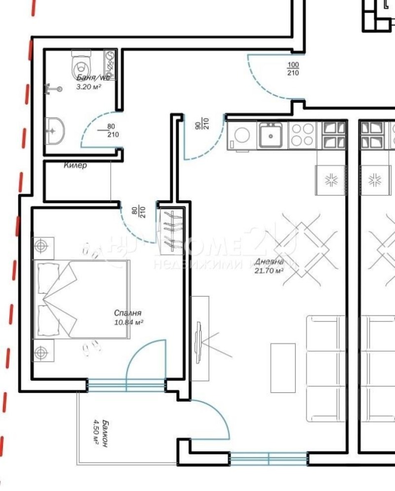 Продава 2-СТАЕН, гр. Варна, м-т Пчелина, снимка 2 - Апартаменти - 53462429