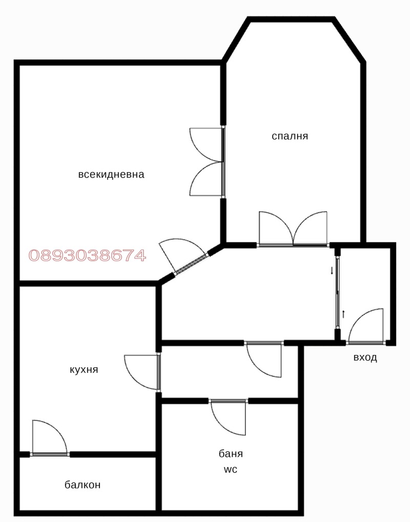 Myytävänä  Toimisto Sofia , Tsentar , 123 neliömetriä | 32953654 - kuva [11]