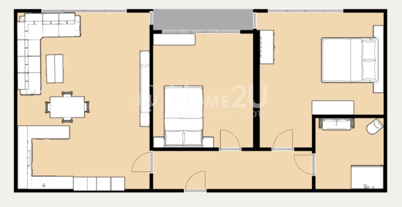 Na sprzedaż  2 sypialnie Plowdiw , Kjuczuk Pariż , 82 mkw | 18064640 - obraz [3]