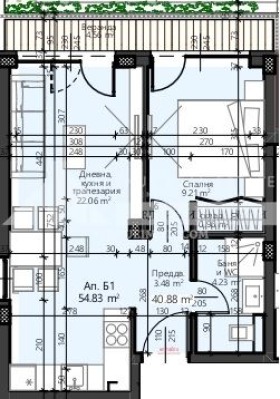 In vendita  1 camera da letto Burgas , Sarafovo , 64 mq | 45117947 - Immagine [2]