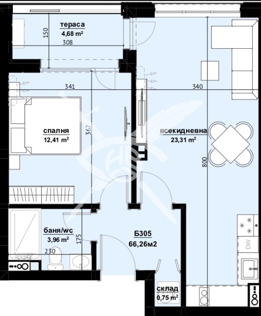 Na sprzedaż  1 sypialnia Burgas , Izgrew , 66 mkw | 56740274 - obraz [2]