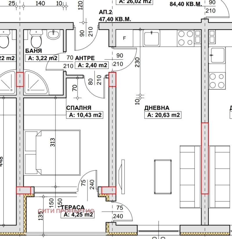 Til salgs  1 soverom Blagoevgrad , Sjirok tsentar , 55 kvm | 94500958 - bilde [2]