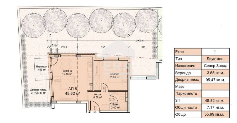 Zu verkaufen  1 Schlafzimmer Sofia , Moderno predgradie , 56 qm | 44667372 - Bild [2]